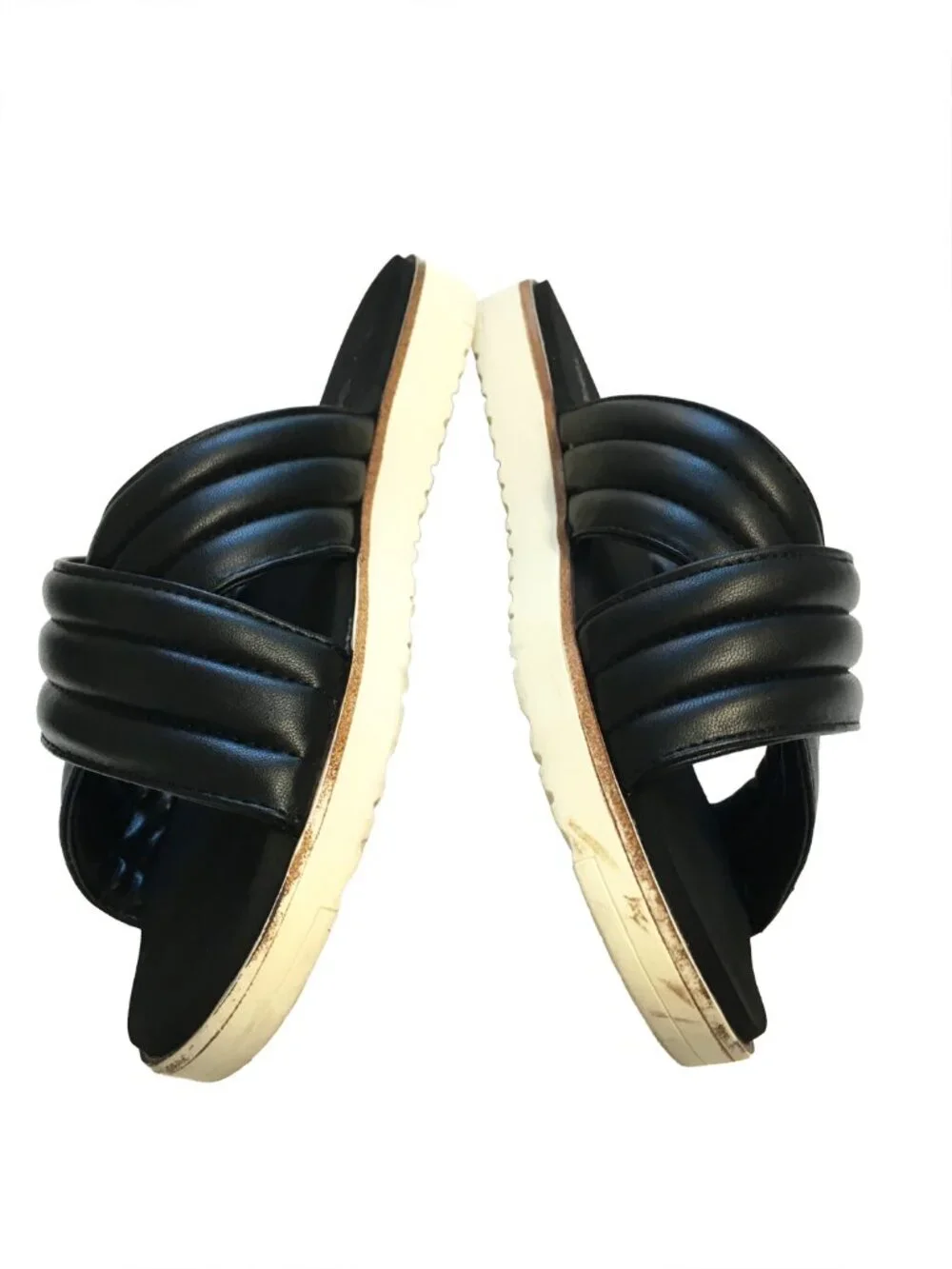 Kensie Black Slide Sandals Women's Size 8-81/2 - Picture 3 of 5